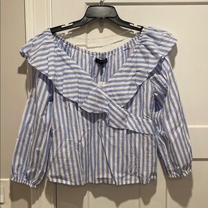 NWT Sanctuary Blue Striped Women's Top